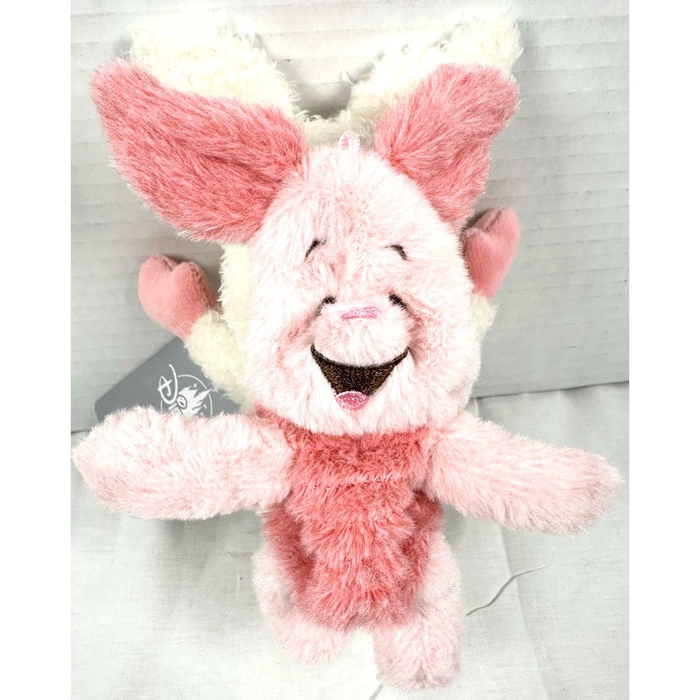 Disney Japan Winnie the Pooh Piglet Nesting Plush Keychain Pouch